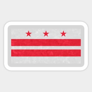 Flag of Washington DC Sticker